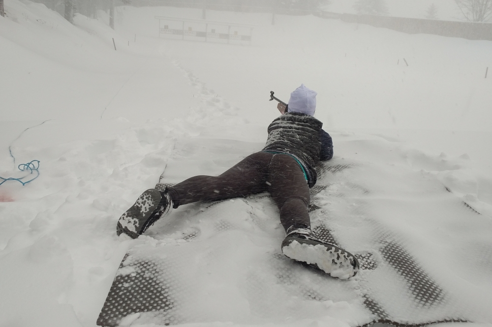 ​ Une jeune biathlète en Lozère… un week end sous la neige