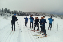 8 Décembre 2021 1re séance de l'école de ski sur neige